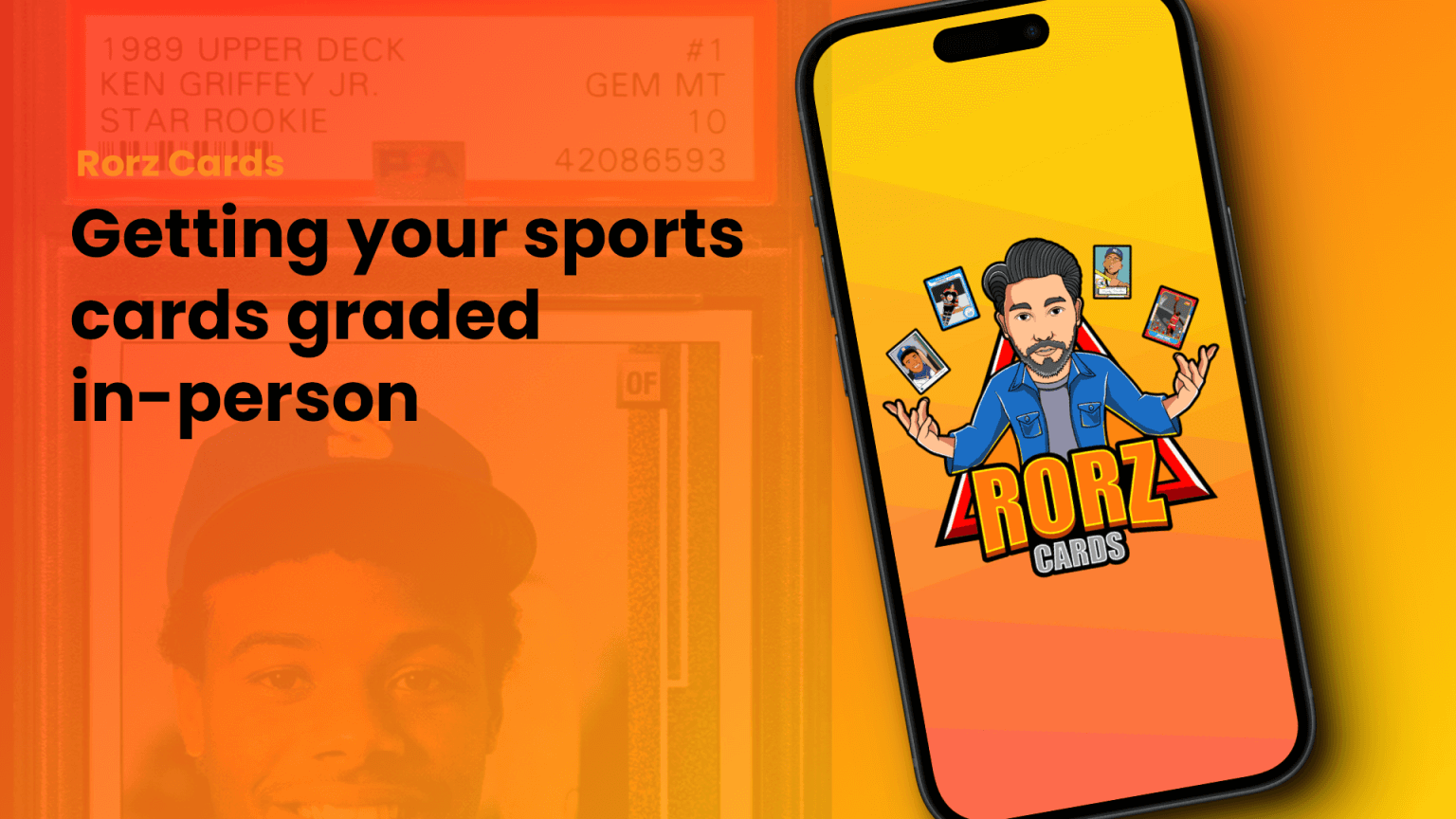 Drop off your sports cards inperson for grading Rorz Cards